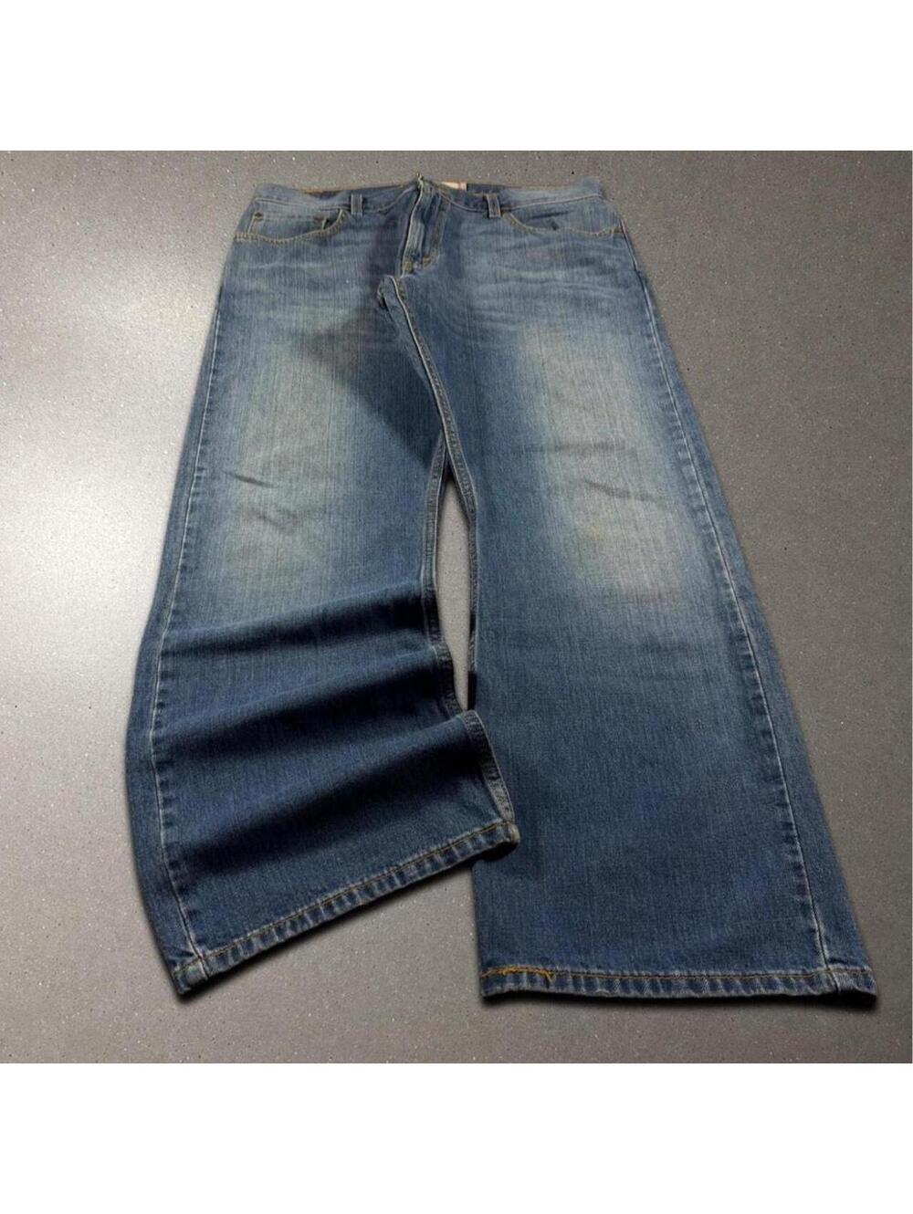 vintage y2k levis 557 relaxed baggy bootcut jeans - fits 36x30